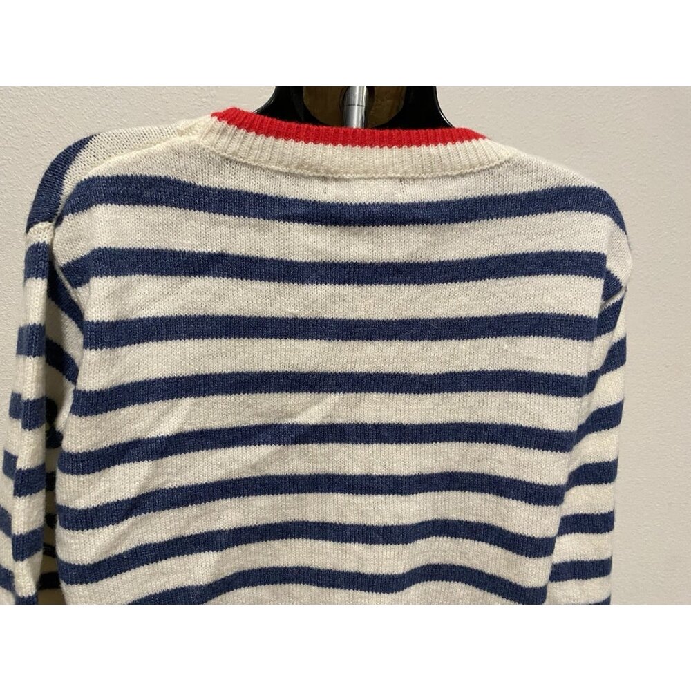 Shein Womens Size M Sweater Striped Long Sleeve - Picture 8 of 9